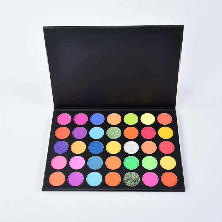 High-end customized pigment eye shadow palette dazzling makeup glitter eye shadow  palette