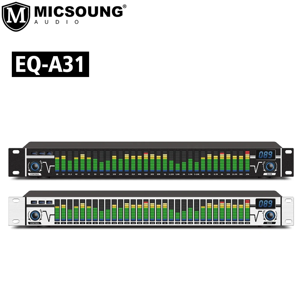 EQ-A31 Dj Karaoke Mixer Pro Audio Graphic Equalizer Microphone Voice Frequency Console Equalizer For Disco Ktv Stage Performance