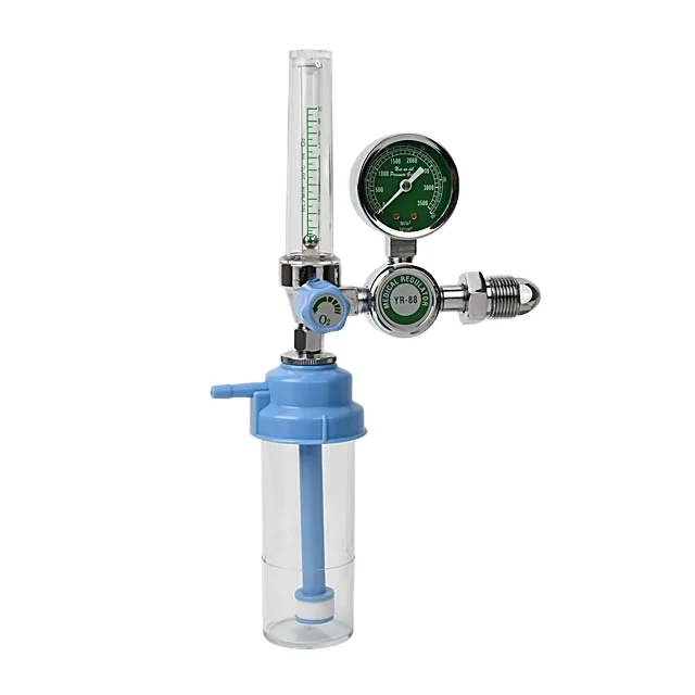 
0-15LPM All Brass Material Medical Oxygen Regulator With Flowmeter 