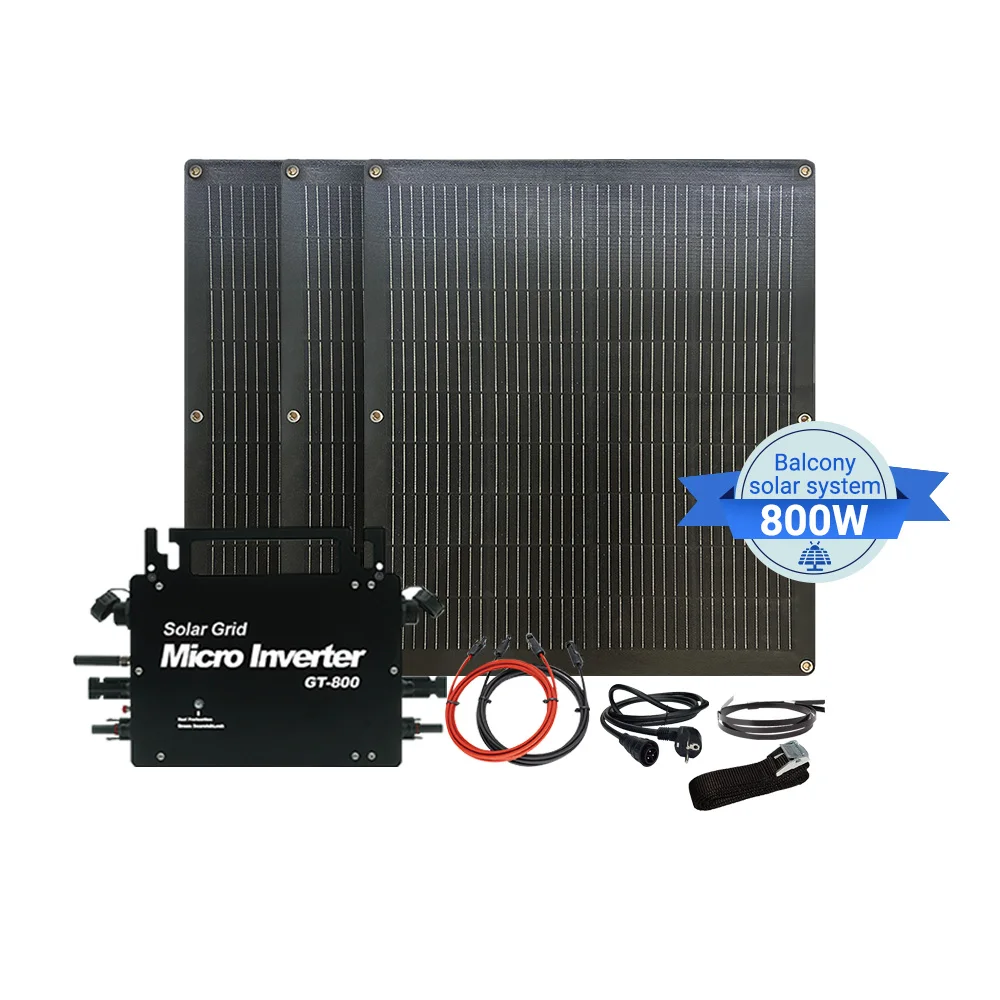 Lovsun solar panels plug and play solar system 800W flexible panel complete set balcony power plant for INTERSOLAR Exhibitions