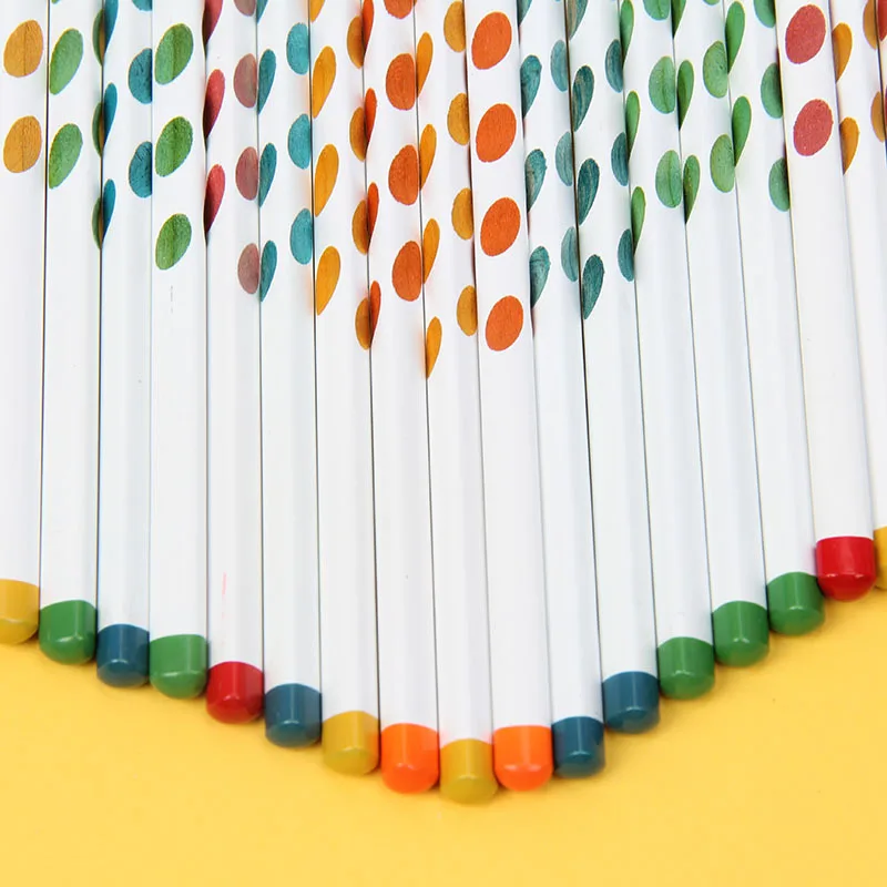 Hot Sale Customized Laser Lettering Pencils for Children 2# 2B Colorful Hole Kawaii Test China Pencils Supplier
