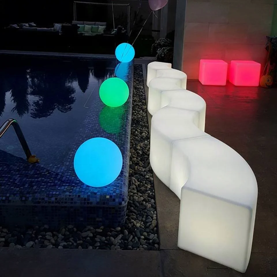 Оптовая продажа СВЕТОДИОДНЫЙ плавающий шар для бассейна с 16 цветами RGB водонепроницаемый наружный декор портативный сменный