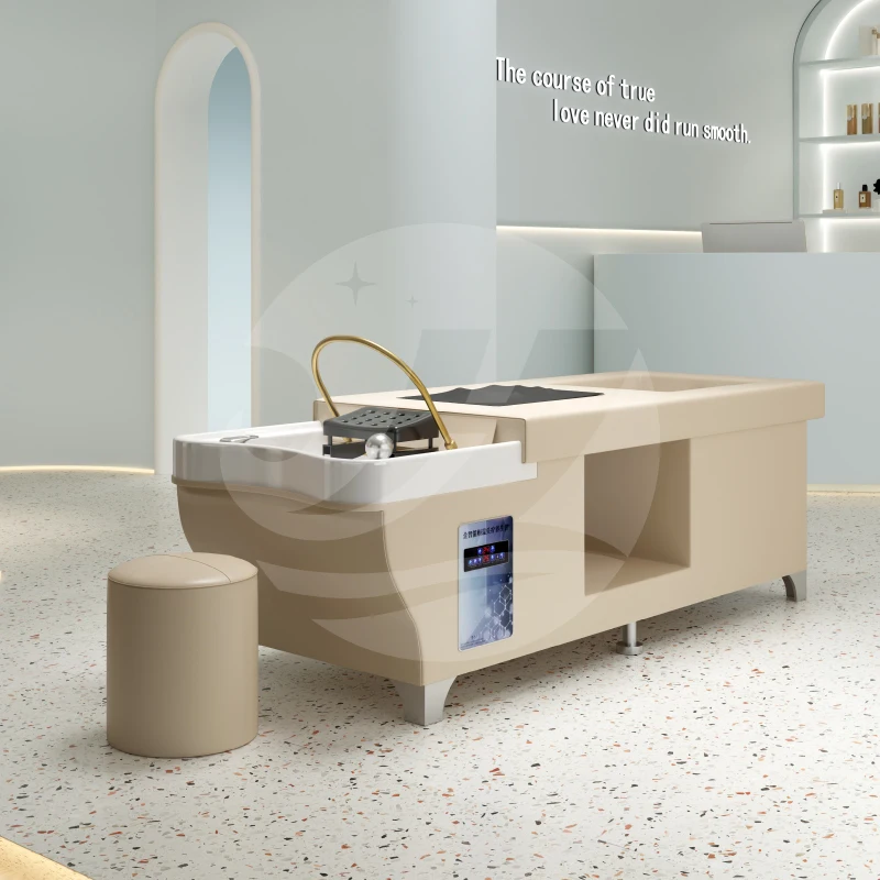 Beauty hair salon furniture water therapy thai massage shampoo pedicure bed spa wash head shower bed electric
