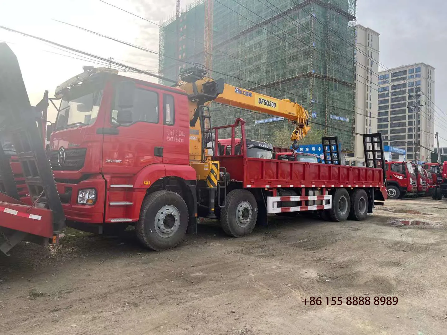 Shanqi brand truck crane with SANY Palfinger 14/5 arm crane