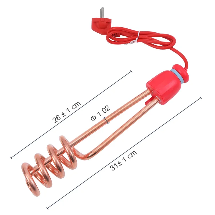 Top Selling High Quality Low Price Iron 1500W Portable Immersion Water Heater Water Boilers for Kitchen and Bucket