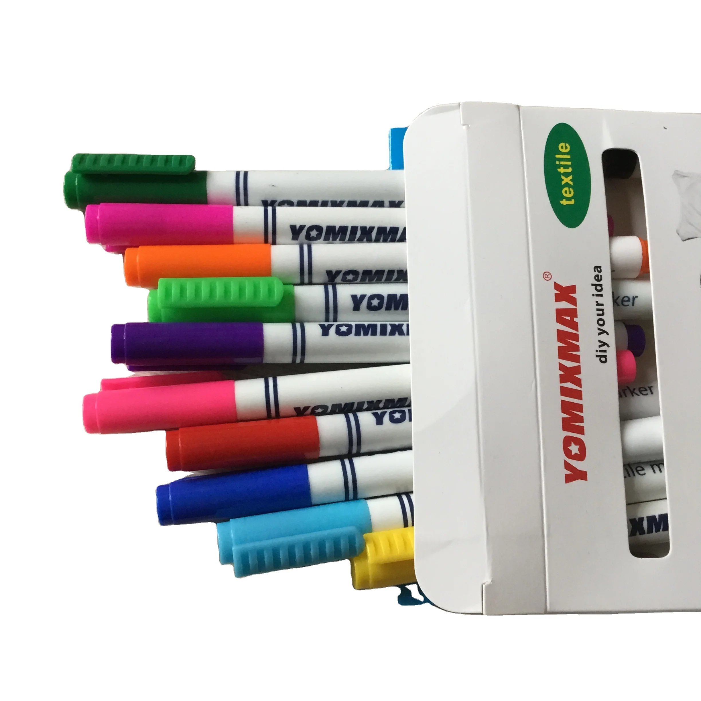 Wholesale spot goods textile marker pen children dry permanent marker pen