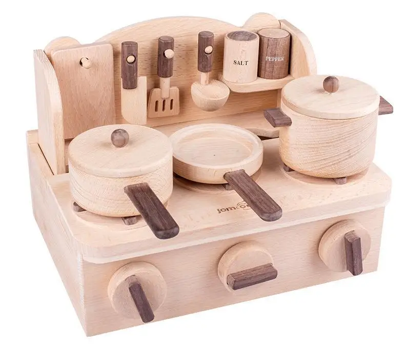 Top Safe Wooden Kitchen Toys Set Pretend Cooking Food Set Educational Toys for Kids