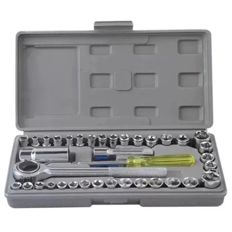 High carbon steel 40 PCS  Auto Repair Socket Wrench Tools Set  for car and motorcycle