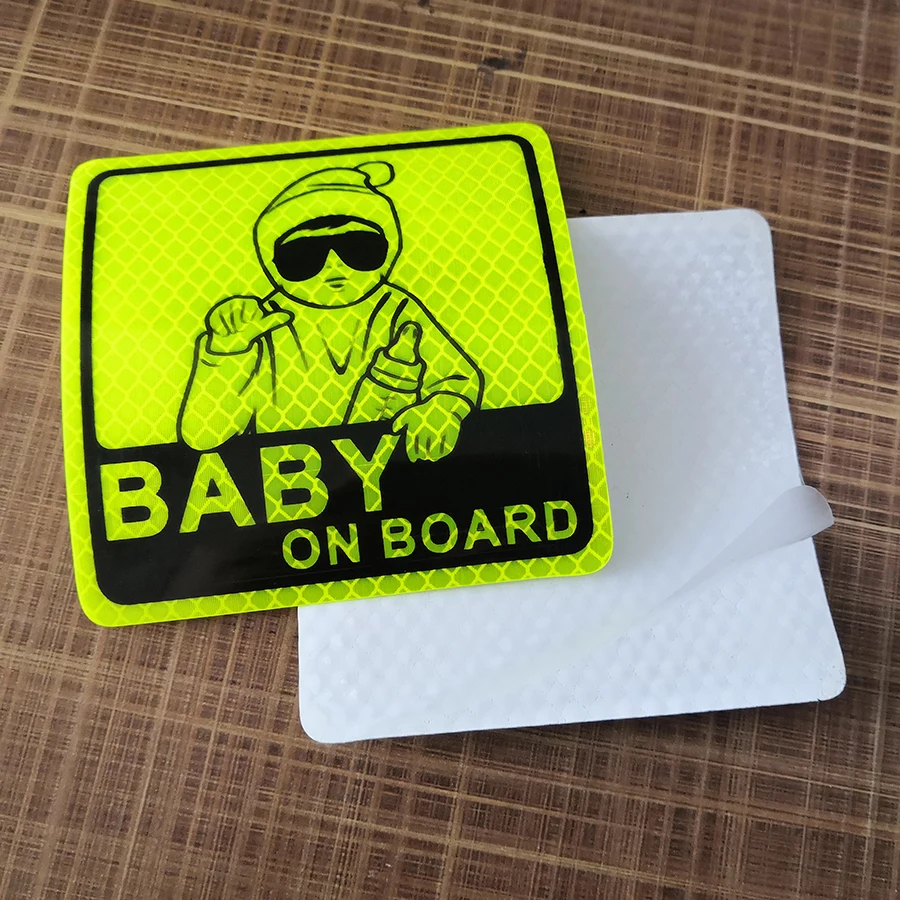 Customized  logo Die Cut Reflective Sticker Label Vinyl Pvc Reflective Sticker Promotional Stickers