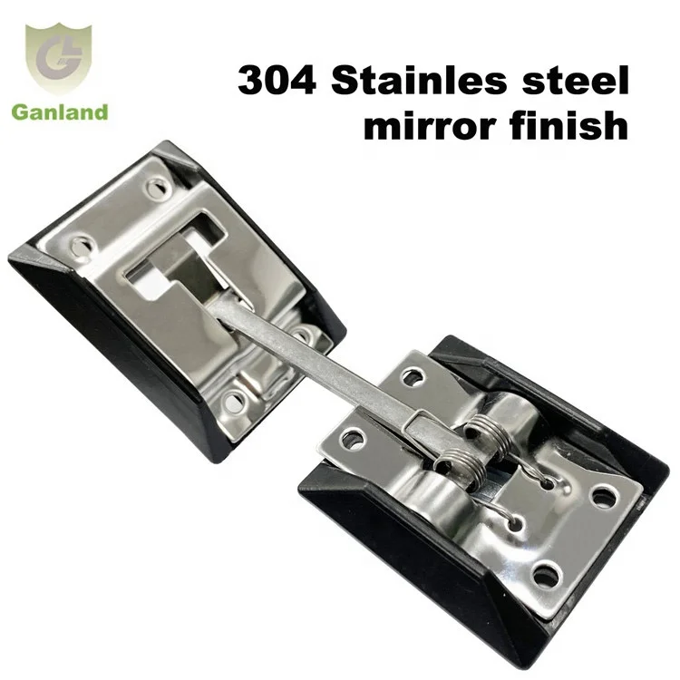 GL- 16511S  T-Bar Stainless Steel Door Retainer Hook & Spring Catch Plate