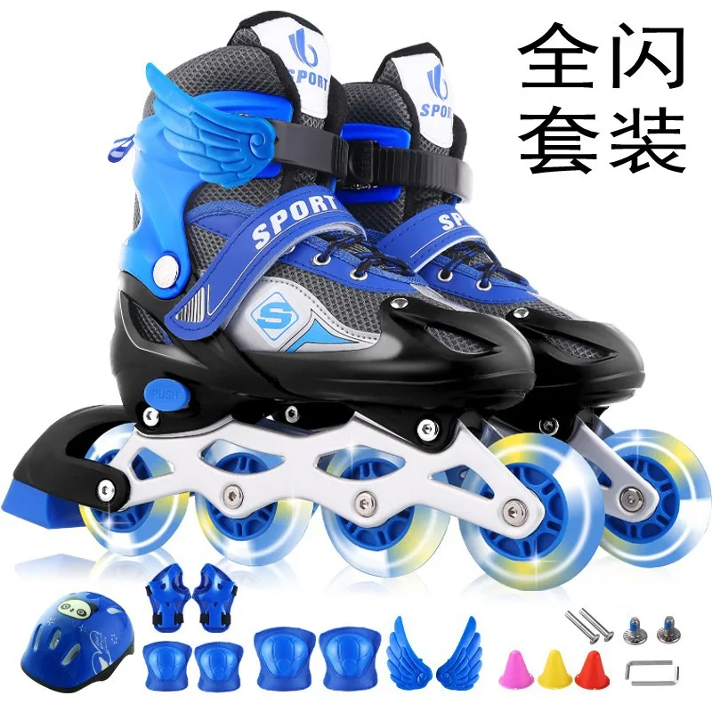 Factory Price Flashing Roller Four Wheels Inline Roller Skates for Teenagers