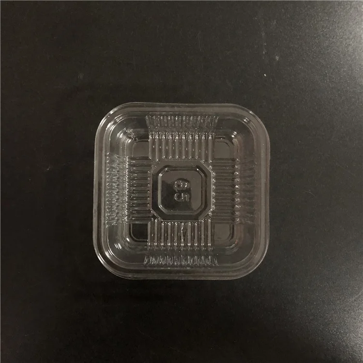 Custom Disposable Food Grade Independent Bakery Square Plastic Container Inner Tray For Mooncake Blister Packaging