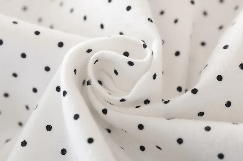 
Pyjamas Women Sleepwear Cotton Dot Pajamas Winter Brushed Cotton Pijama Mujer Casual Home Wear 