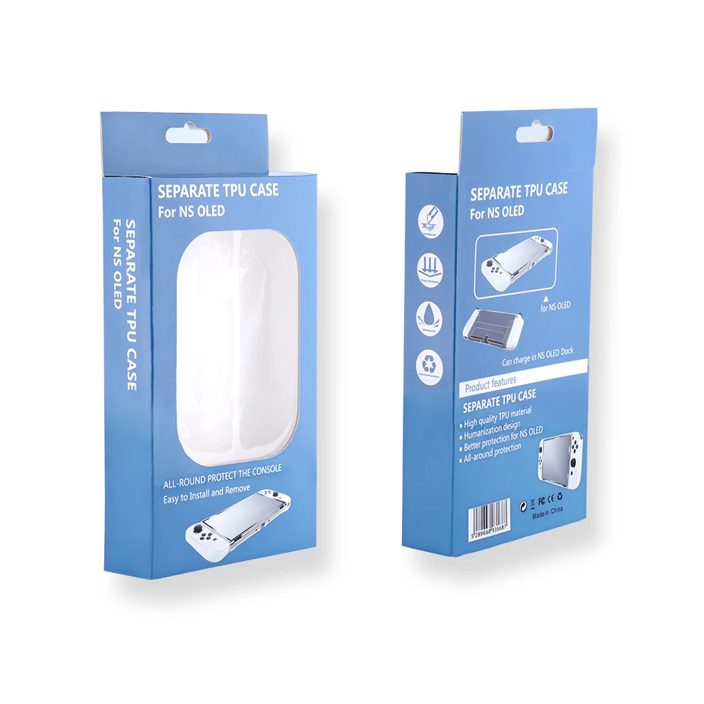 3 in 1 Shockproof Anti Slip Separate Tpu Clear Protective Cover Case For Nintendo Switch OLED For NS OLED