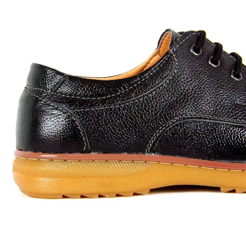 GUM out-sole lace up mens genuine cow leather walking style shoes casual business shoes sneakers for men