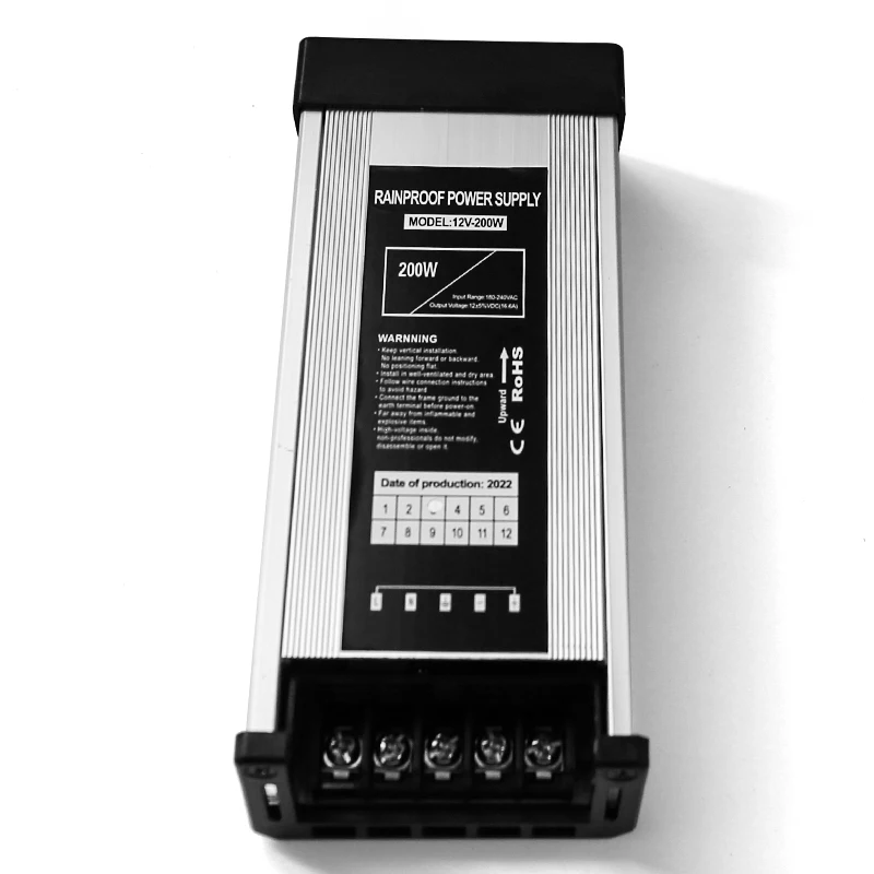 Hot seller rainproof smps 250w 200w 12v 24v led source power supply 60w camera 16.7a 25a 30a lcd tv