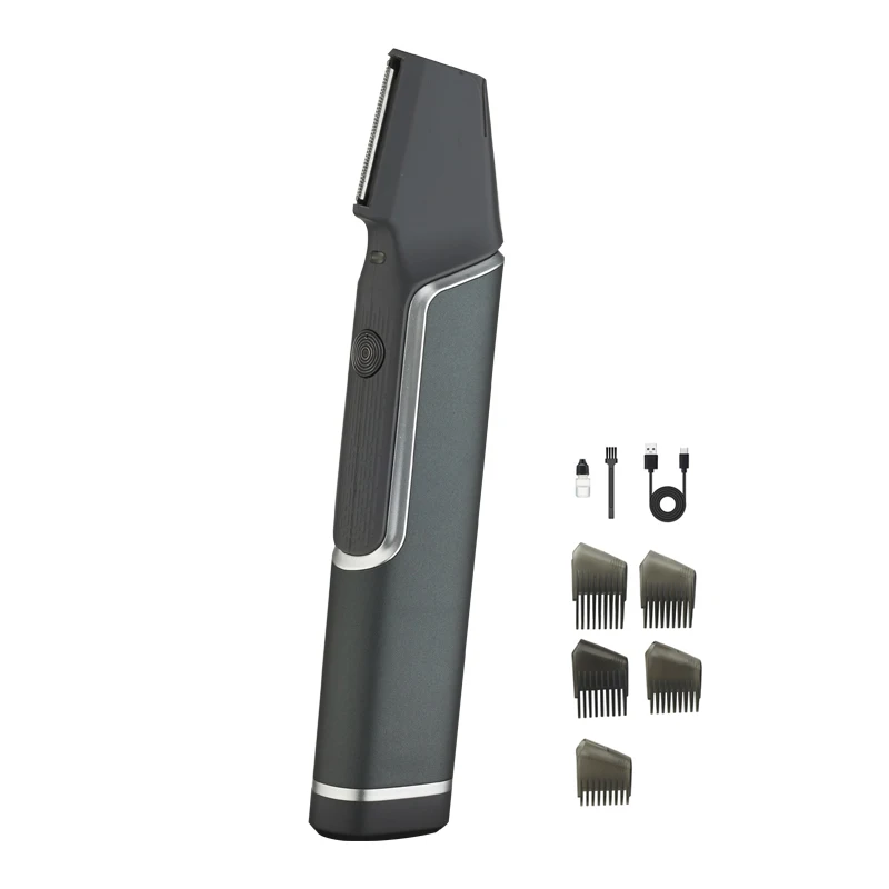  Zero Gapped Blade USB Cordless Metal Professional Rechargeable Hair Clipper Men