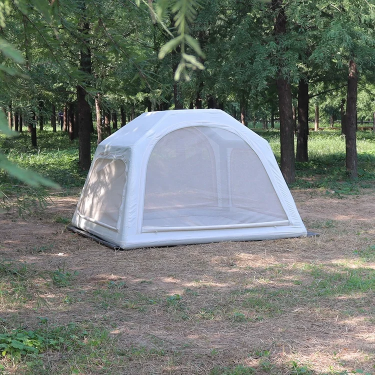 Customized Waterproof Air Inflatable Luxury Cabin House Cotton Tent Camping Outdoor For 5-6 Person Inflatable Camping Tent
