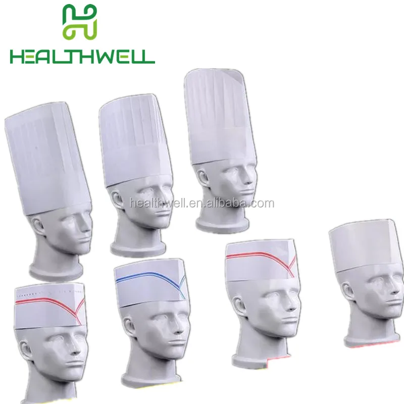  Одноразовая бумажная шапочка для корма кухонная шеф-повара