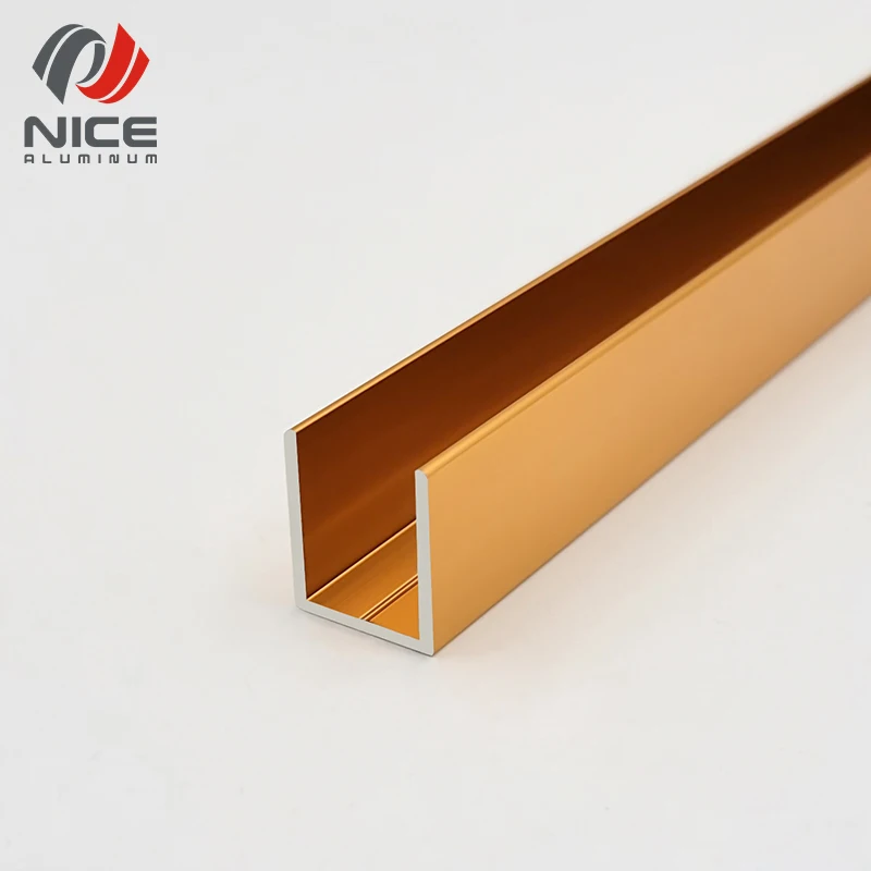 factory direct sell low quality frameless profile u channel clamp 5mm,6mm glass railing aluminum c channel and u channel profile