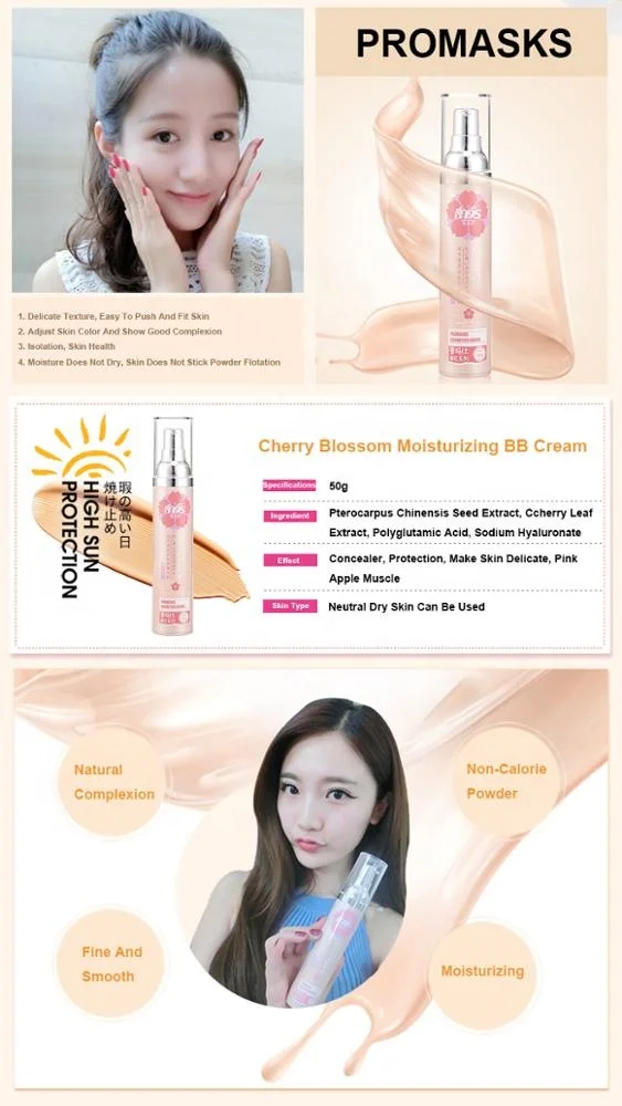 oem The Best Popular Organic Whitening brightening bb Cream Soothing Concealer Moisturizing bb Cream for men and women