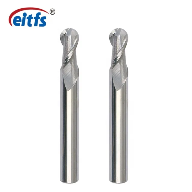 HRC 60 Tungsten Carbide Ball Nose End Mill In Milling Cutter For Steel