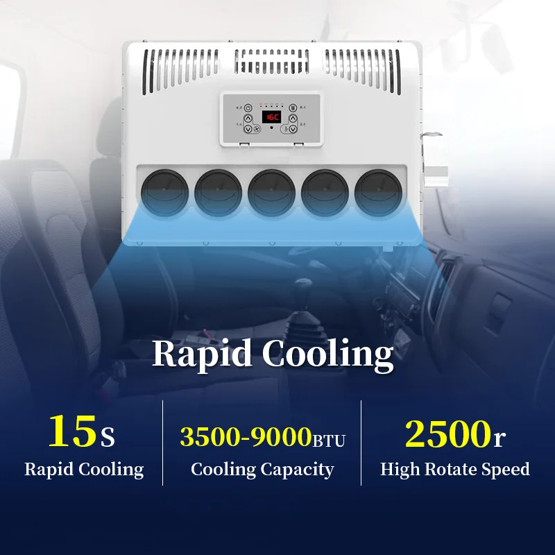 Strong Cooling 12v 24v Truck Sleeper Other Air Conditioning Systems Parking Air Conditioner