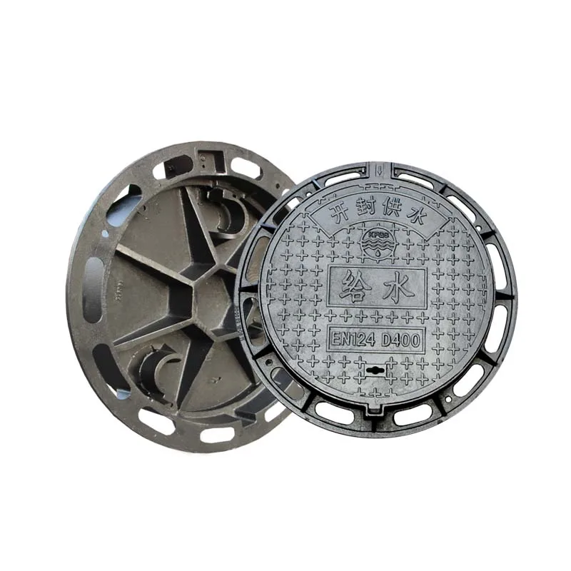Customized inner anti-theft rainwater heavy duty composite resin ductile iron manhole cover 700*800