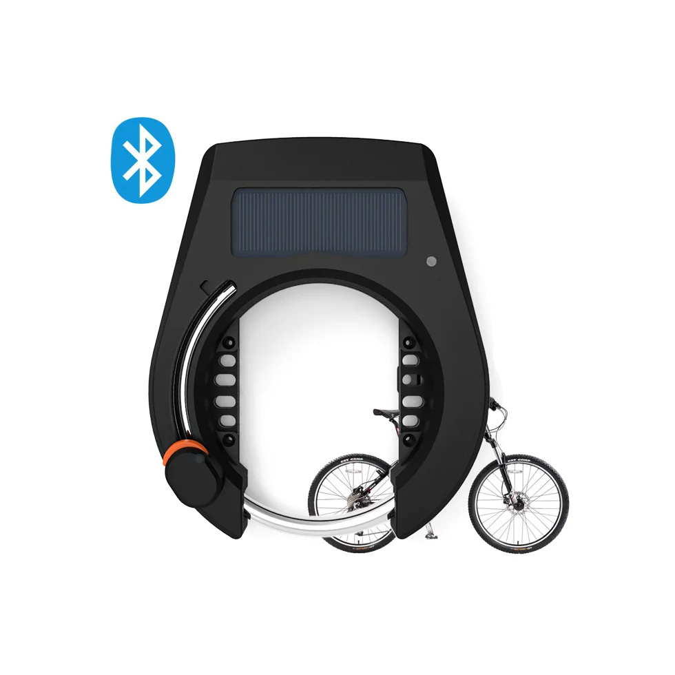 Omni Smart Public Share Bike Mobile App GPS BLE Bluetooths Unlock City Solar Panel Powered Bicycle Lock