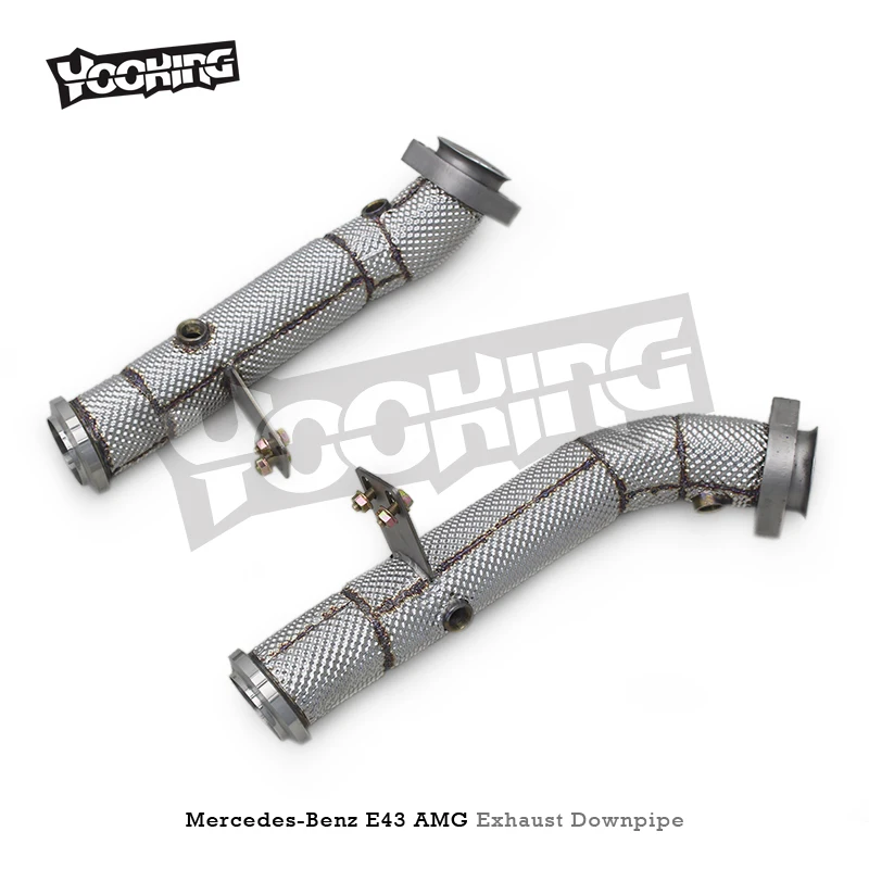 Tuning Racing Straight Downpipe For Mercedes-Benz E43 AMG 3.0TT 2016-2018 Stainless Steel Performance Escape Car Exhaust System