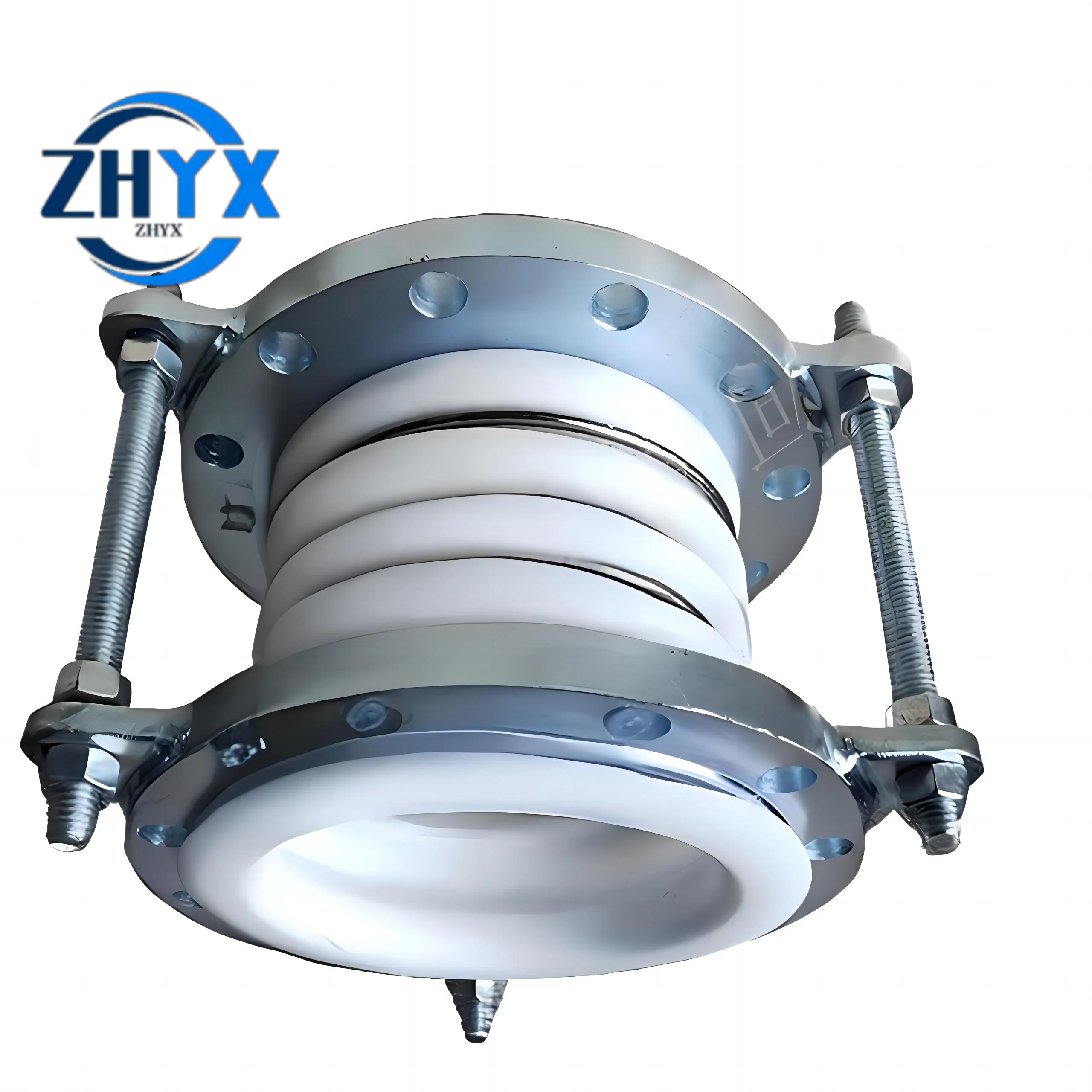 Высококачественный PTFE облицованный сильфонный компенсатор соединенный фланец трубопроводный металлический химикаты водяное масло воздух вода