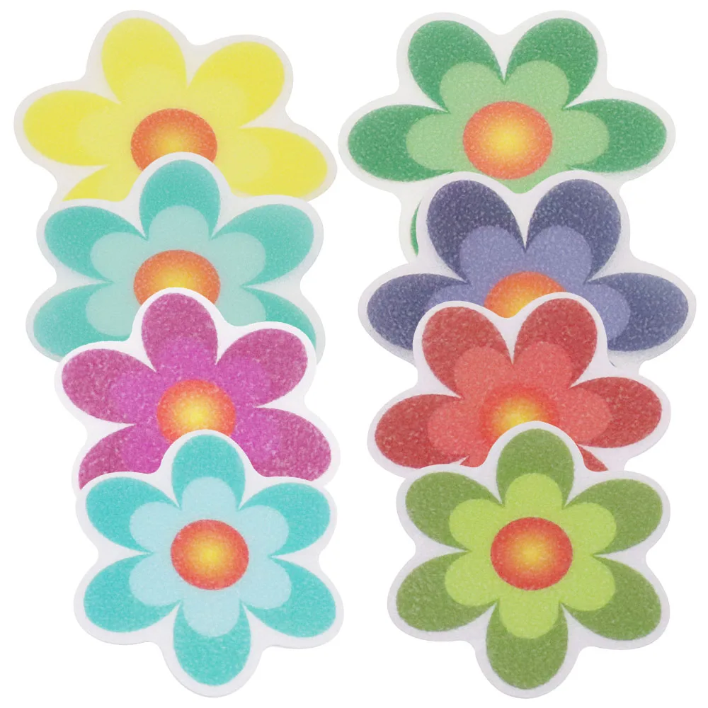 Non-Slip Bathtub Stickers, Safety Bathroom Tubs Showers Treads Adhesive Decals Flower anti slip tape