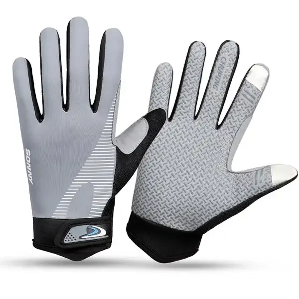 Summer outdoor sunscreen UV non-slip touch screen cycling gloves for man