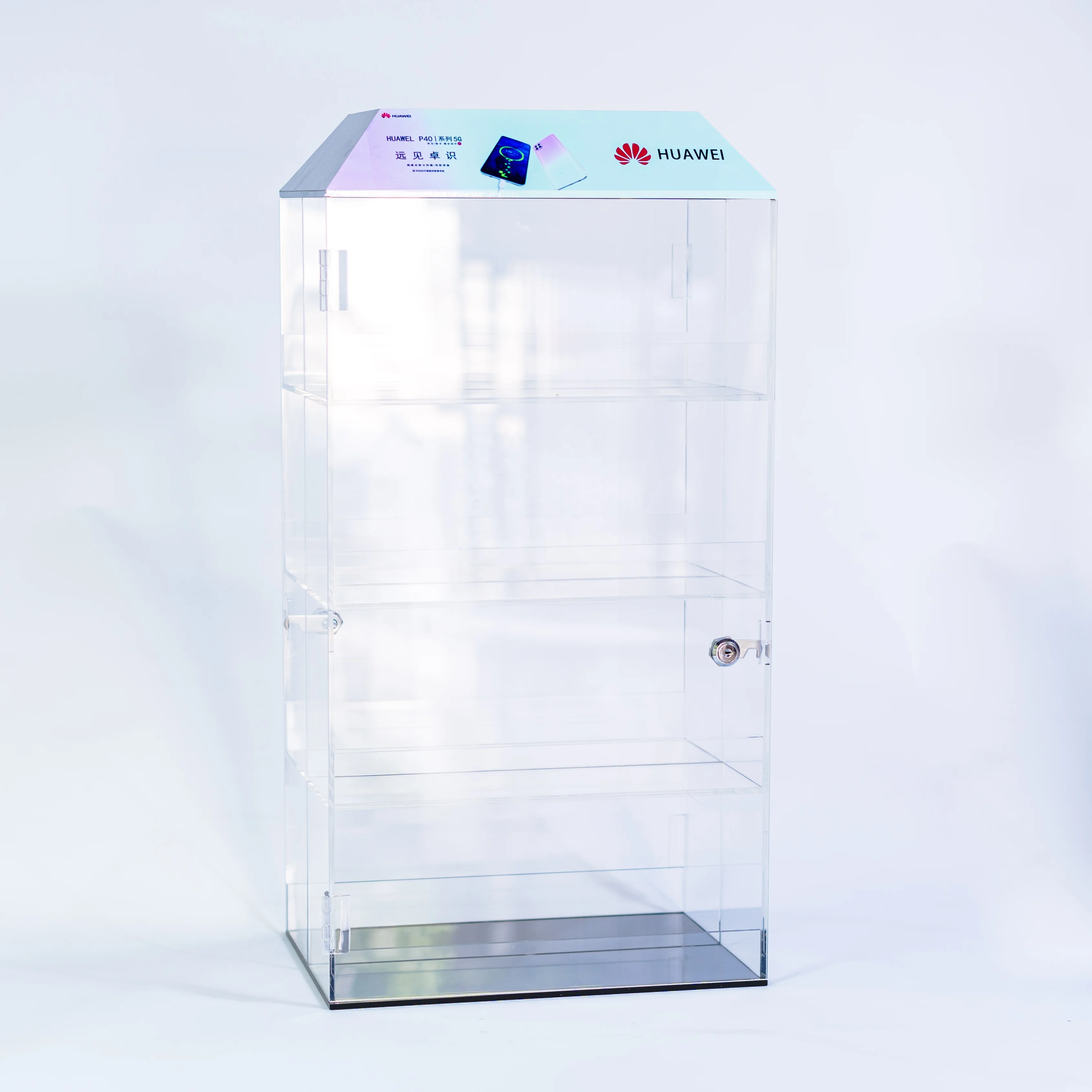 
Customized Mobile phone acrylic display stand Electronic product storage box Digital product anti-theft multifunctional shelf 