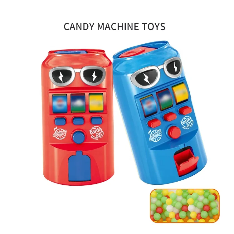 Hot sale Plastic Candy cartoon bottle toy Mini Vending Machine Gumball Dispenser Candy Toys