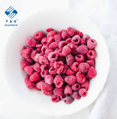 Fresh Frozen IQF Whole Raspberry for Yogurt Cake Topping Jam Smooth