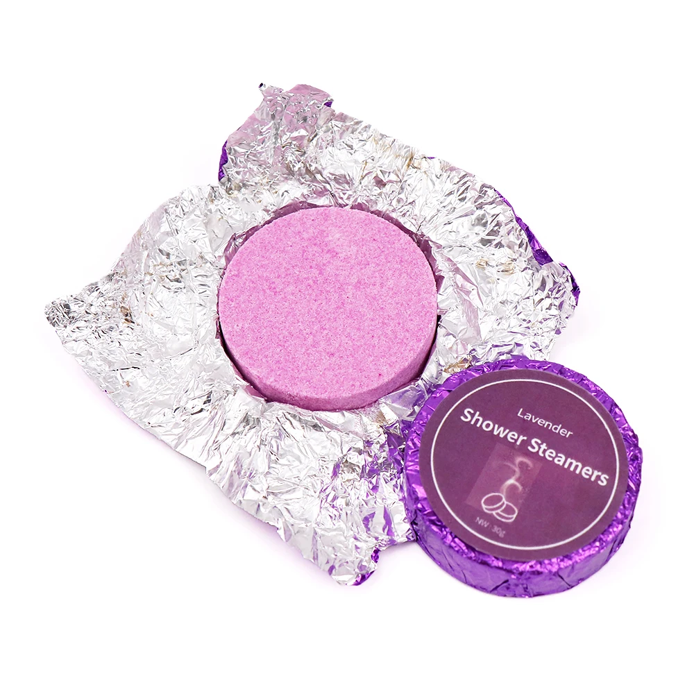 15 Pack  Natural Ingredients Natural Lavender Shower Steamers Aromatherapy For Bath Gifts
