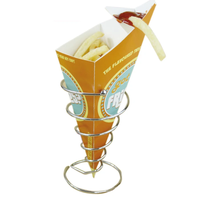 french fries paper cone chips egg waffle packaging boxes