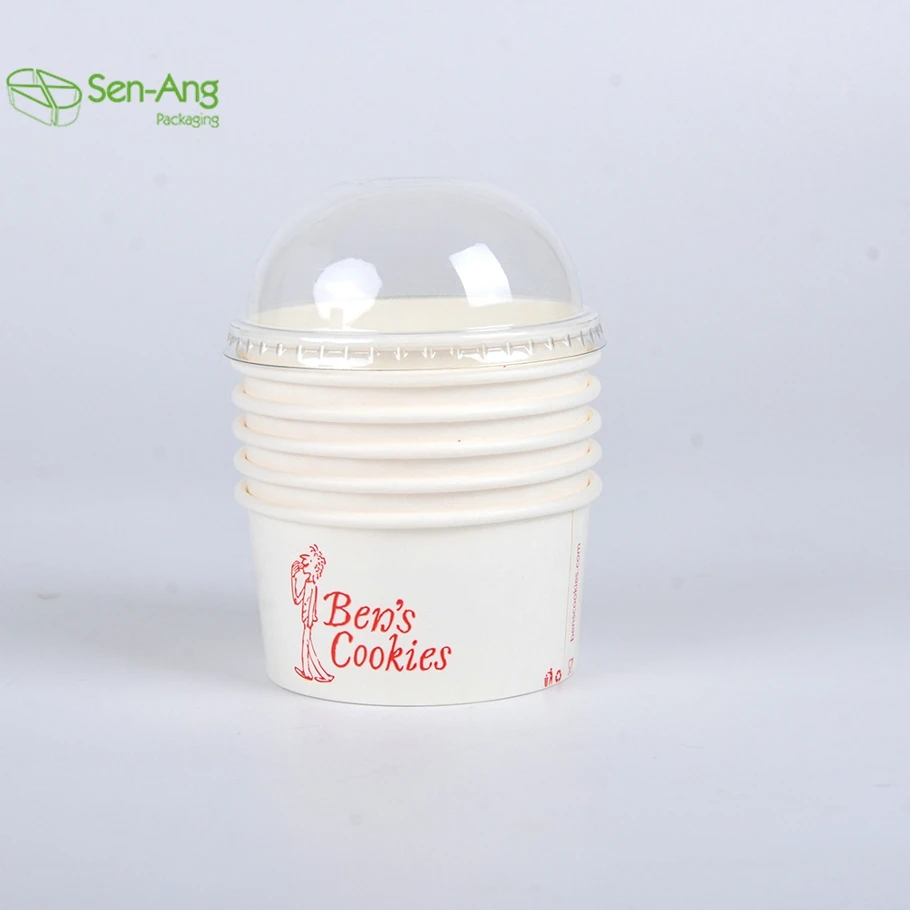 SenAng05 Multi Size In Stock Dispos Factory Custom Take Away Paper coffee Ice Cream Cone