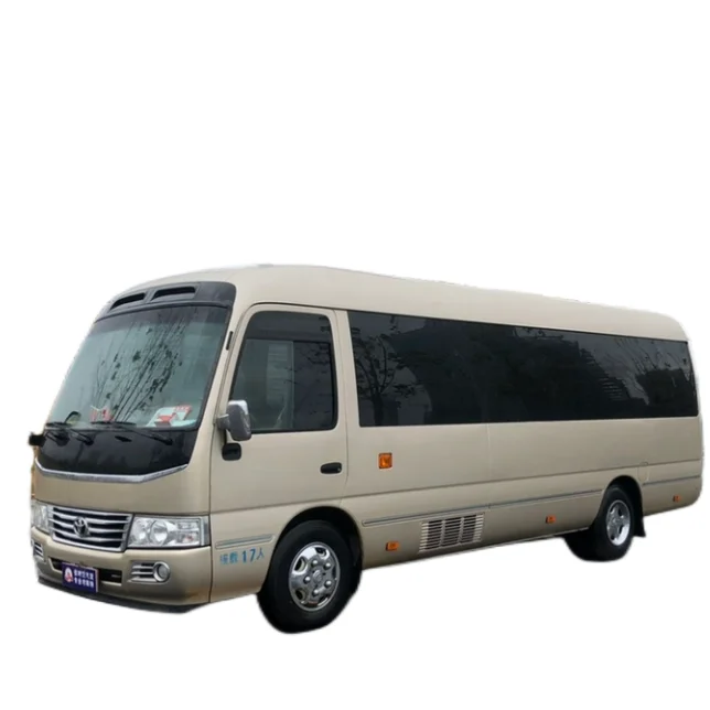 2023 Wholesale 23 Seats Retrofit Luxury Comfortable To yota Coaster Petrol Gasoline Bus Cars