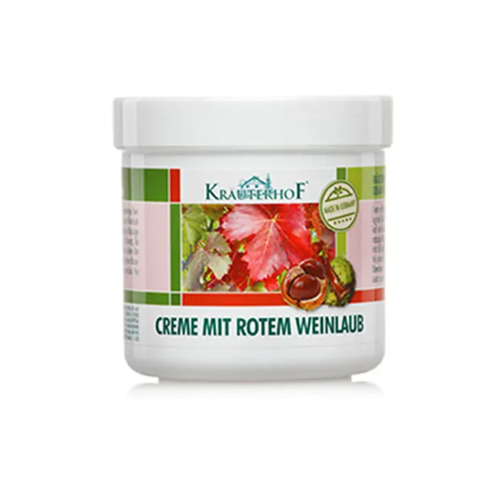 Krauterhof Health organic foot repair cream foot spa creams vitamin e foot cream  with red vine leaves