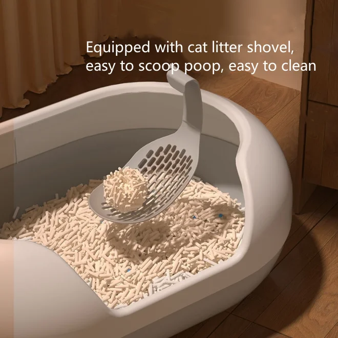 2024 Factory Wholesale New Capsule Extra Large Cat Litter Box Creative Semi-Closed Cat Toilet Litter Box