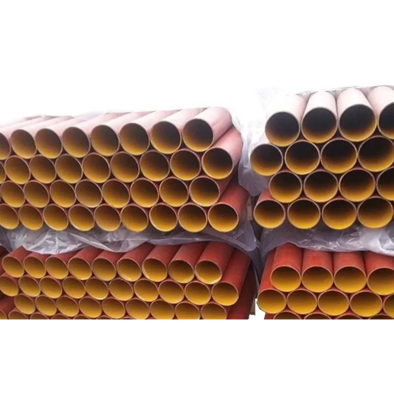 En877 standard SML cast iron hubless epoxy pipe best price red outside coating yellow  inside coating gray cast Iron