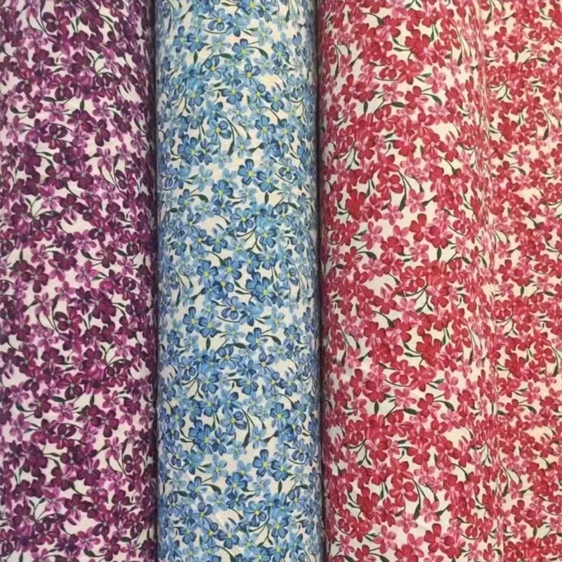 Wholesale High Quality 100%polyester Fabric Roll Popular Floral Silk Screen Prints Satin Crepe 4-Way-Stret Fabric For Garment