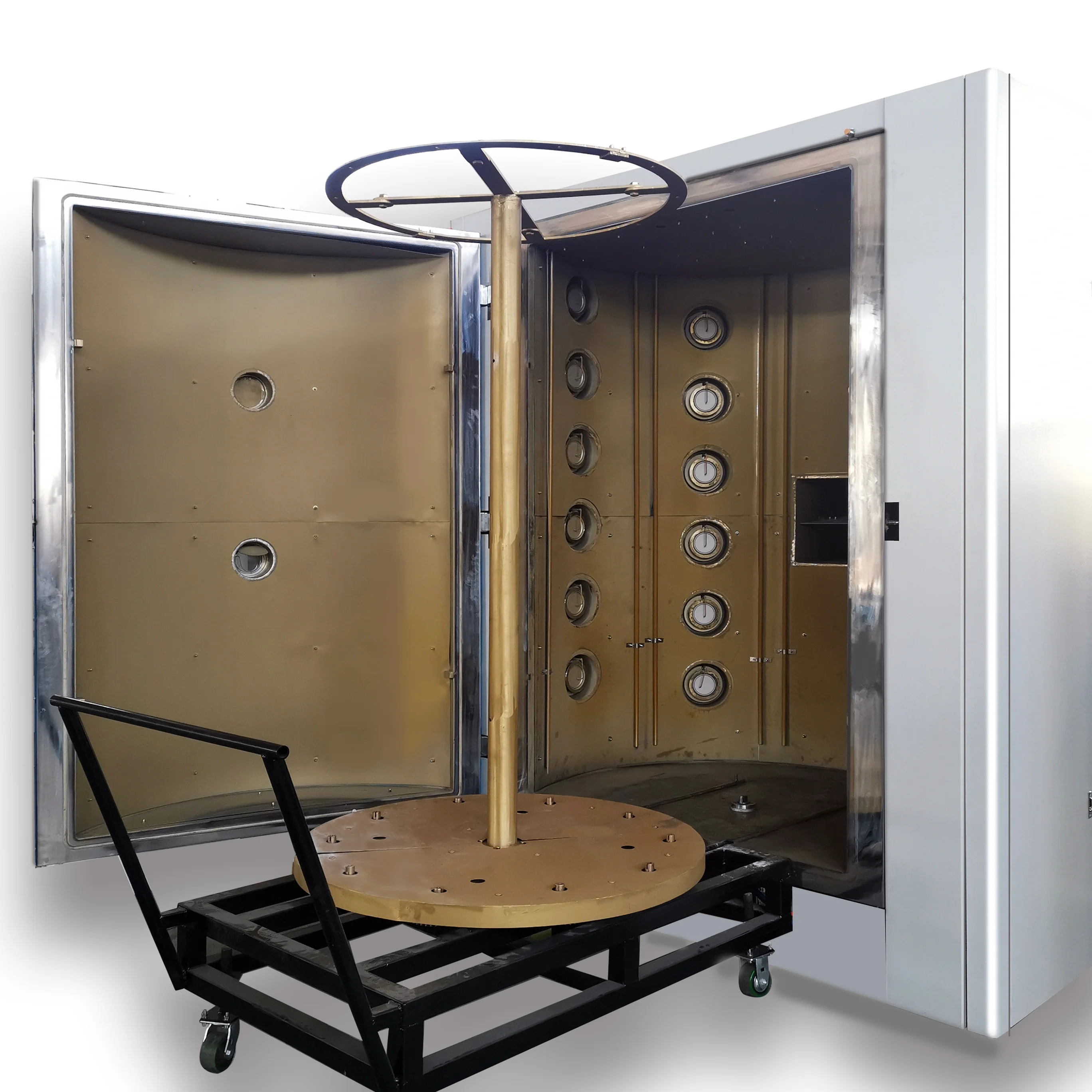 Vacuum magnetron sputtering coating equipment metallization coating machine for wheel hub