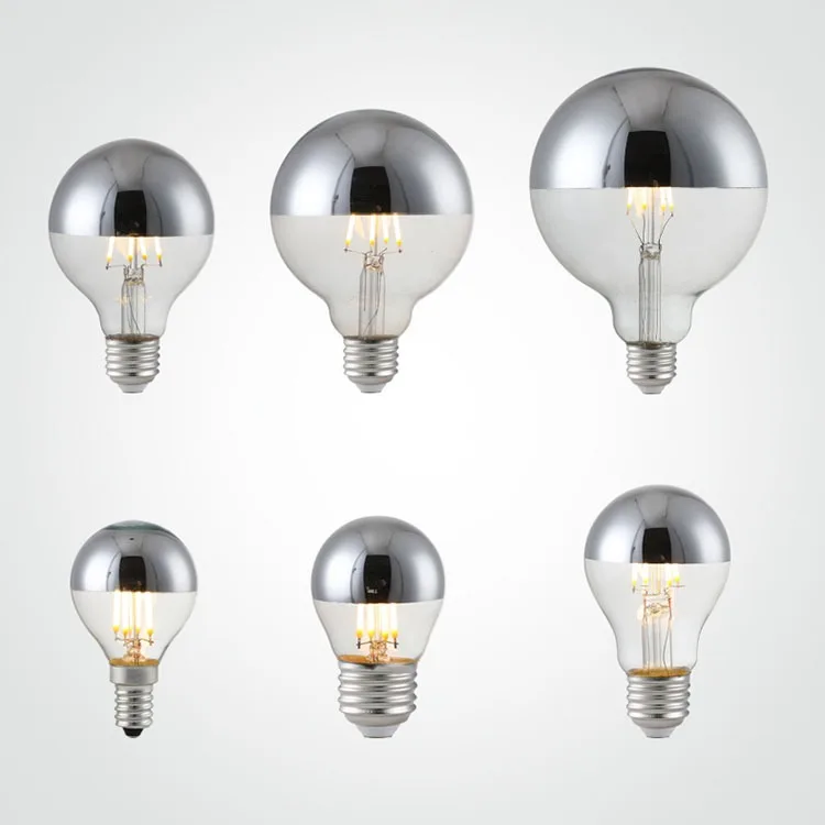 G45 Globe 4W E14 E27 LED Semi-Electroplating Shadowless Bulb Customized for Wholesale