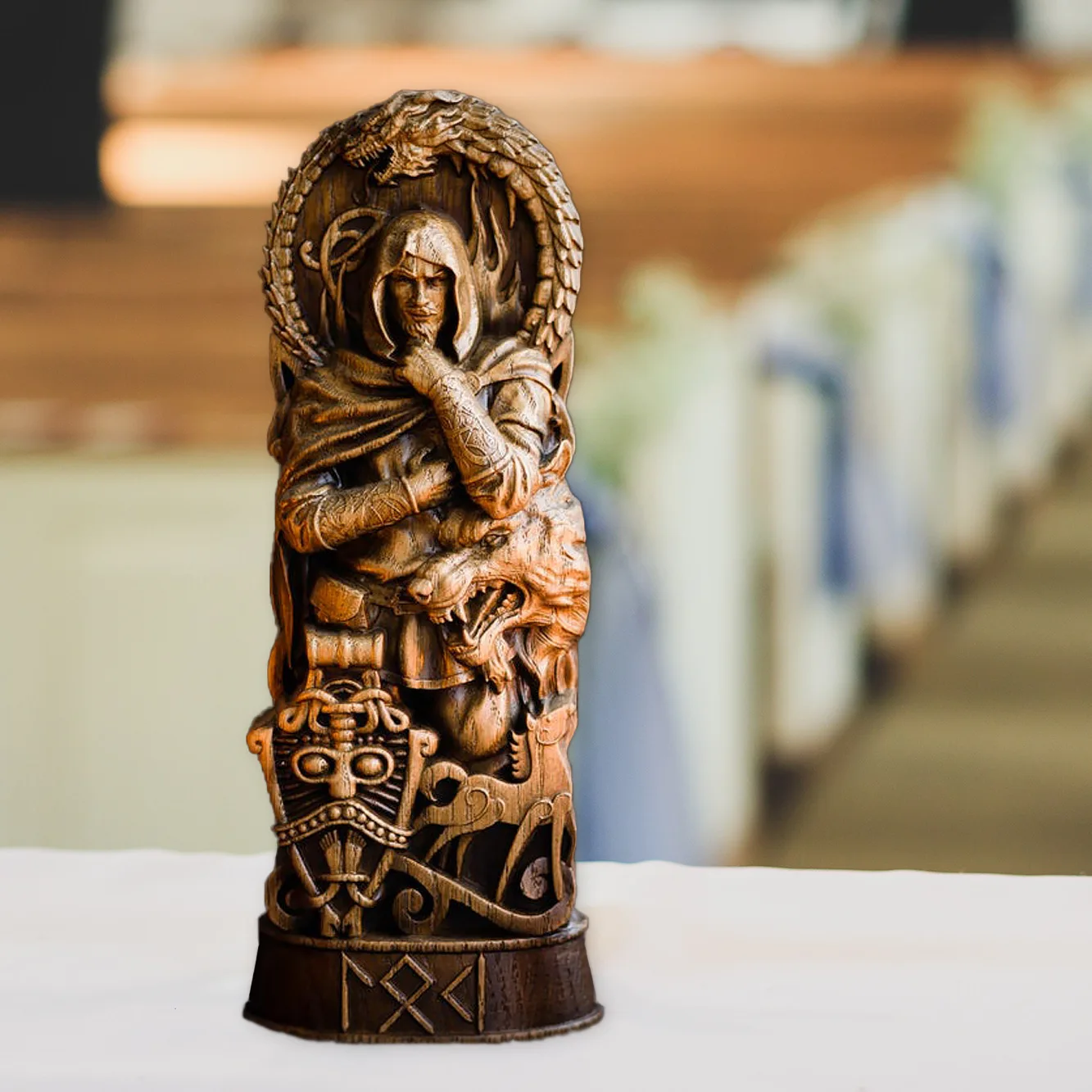 Бог грома Тор Сад домашний алтарь язычество украшения фигурка богини из смолы Скандинавская греческая мифология скульптура богов статуя