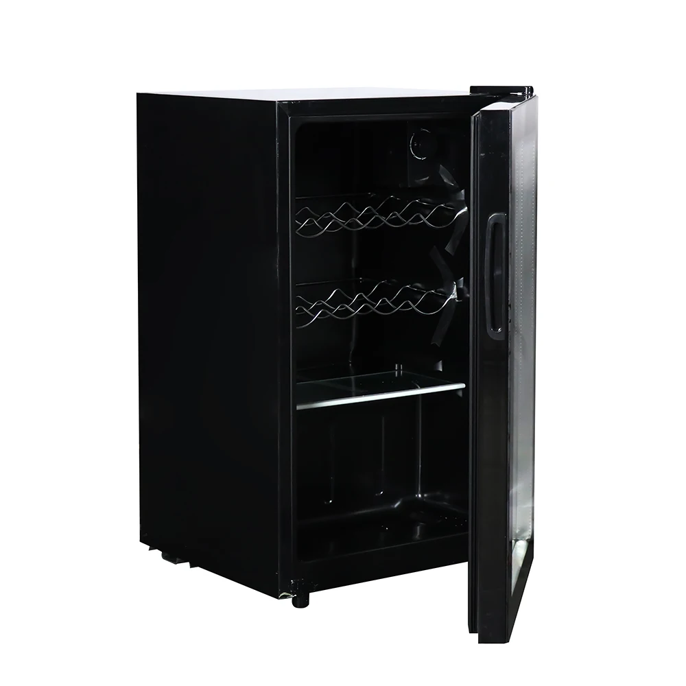53L Display Cabinet Quality Single Zone Direct Cooling Wine Cooler BC-53C98 small vertical commercial glass door wine