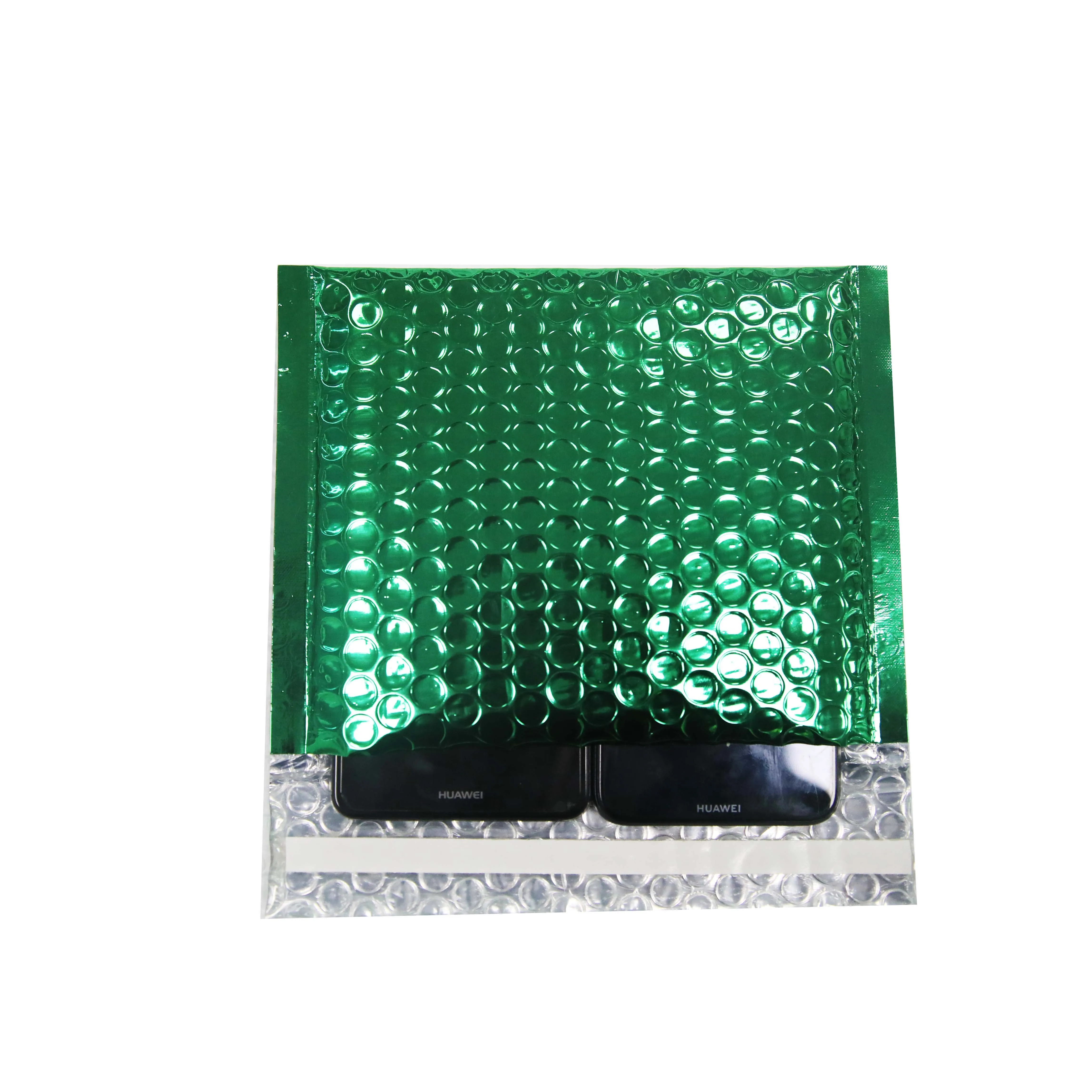 
Bright green metal film bubble express bag anti-static, electronic packaging bag 