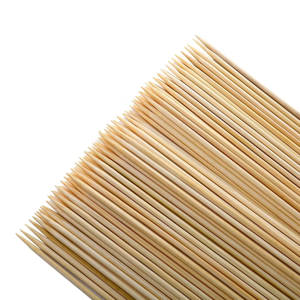 Бамбуковые Шпажки для мяса одноразовые круглые палочки из бамбука и хлопка конфет запекания зефира